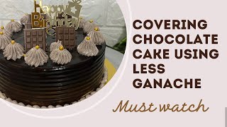 Chocolate Ganashe Cake  Chocolate Cake Decoration  Chocolate Truffle Cake [upl. by Nealey]