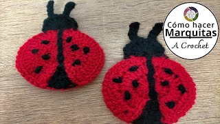 Mariquitas en crochet crochet ladybugs [upl. by Chilt258]