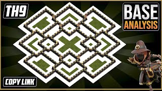 THE BEST TH9 HYBRIDTROPHY Base 2024  Town Hall 9 TH9 Hybrid Base Design – Clash of Clans [upl. by Asecnarf]