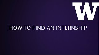 How to Find an Internship [upl. by Ahsinit]