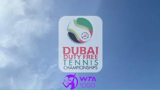 wta 1000  dubai duty free tennis championships 2023 dubai tennis stadium  4K [upl. by Anthony495]