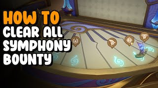 How to Clear All Symphony Bounty  Ancient Autoharmonic Music Box  Genshin Impact [upl. by Ymmaj]