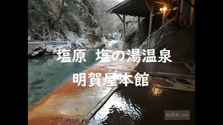 【栃木】渓流沿いの絶景露天風呂 塩原 塩の湯温泉「明賀屋本館」栃木県那須塩原市 Myogaya HonkanNasushiobaraTochigi [upl. by Gerianne]