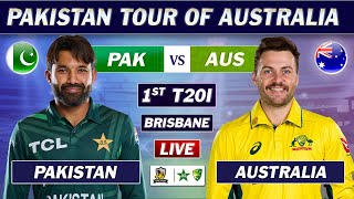 PAKISTAN vs AUSTRALIA 1st T20 Match LIVE COMMENTARY  PAK vs AUS T20 MATCH LIVE  TOSS UPDATE [upl. by Sprage]