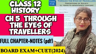 Through the eyes of travellers class 12 Through the eyes of travellers class12 history [upl. by Tserrof]