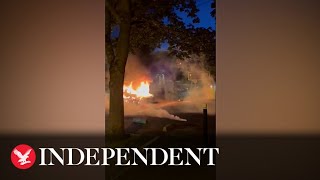 Fireworks thrown at police in Paris after officer fatally shoots teenager [upl. by Susy]