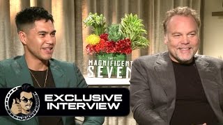 Vincent DOnofrio amp Martin Sensmeier Exclusive THE MAGNIFICENT SEVEN Interview JoBlocom [upl. by Eiramadnil]