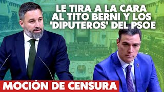 💥 Abascal arranca fuerte la moción de censura tirando a Sánchez al Tito Berni y los ‘diputeros’ 💥 [upl. by Bradway754]