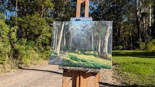 Bellbirds deers and painting plein air at Dooralong [upl. by Aelc]