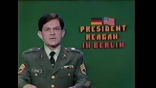 AFN Europe AFRTS President Reagan Visit To Berlin June 11 1982 FULL COVERAGE 3 hours 1355 [upl. by Adyol]