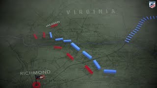 Beaver Dam Creek Richmond Animated Battle Map [upl. by Hausner409]