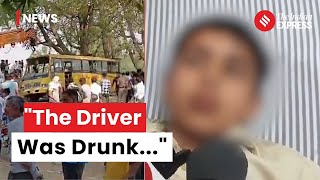 Haryana School Bus Accident Driver Allegedly Drunk 6 Students Dead  Kanina Bus Accident [upl. by Nitas]