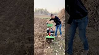 diesel 4WD rototiller weeding rototiller ditching grass shredder part 649 [upl. by Conant]