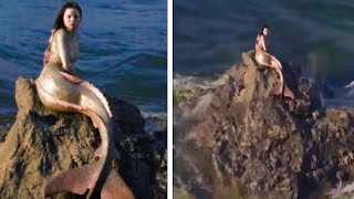 Mans Drone Camera Caught Something Terrifying on the Beach [upl. by Ennovahc]