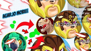 AGARIO MOBILE  ACTIVATING THE MACRO FEED HACK NEAR GIANT PLAYERS  WIN OR FAIL  Agario [upl. by Zenda708]