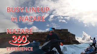 NAZARE 360º Experience BUSY LINEUP 4K VR [upl. by Cerf242]