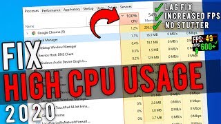 How to Fix 100 CPU Usage  Fix High CPU Usage amp Boost FPS [upl. by Abebi]