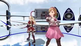 MMD World End Dancehall Cagliostro and Djeeta [upl. by Yxor]