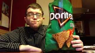 Review DORITOS Salsa Verde Tortilla Chips [upl. by Nymrak]