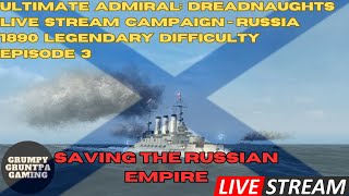 Ultimate Admiral Dreadnaughts Livestream Russia 1890 Ep 3 [upl. by Yhotmit]