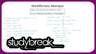 Marktformen Monopol  Preistheorie [upl. by Haymes]