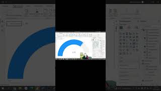 A facilidade de criar um gráfico de velocimetro no POWER BI shorts PowerBIParaContabilidade [upl. by Amhsirak]