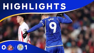 VARDY WINNER Sinks Sunderland 🐐  Sunderland 0 Leicester City 1 [upl. by Htederem]