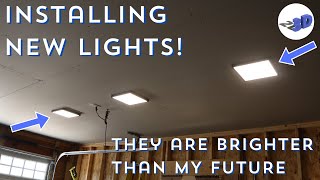 Installing and Wiring New Lights in my Garage [upl. by Eimerej343]