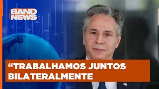 Antony Blinken comenta após encontro com Lula  BandNews TV [upl. by Beaufort]