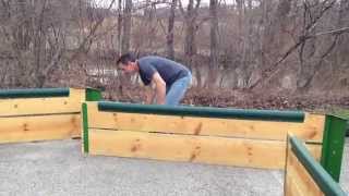 Gaga Ball Pit Quick Connect Kit aka Portability Bracket Demo by Coach Cliff [upl. by Nappy]