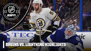 Boston Bruins vs Tampa Bay Lightning  Full Game Highlights  NHL on ESPN [upl. by Bobine]