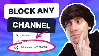 How to BLOCK Youtube Channels in 2022  Quick amp Easy [upl. by Blaise]