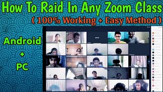 How to do zoom raid on android  How to do zoom raid in India  How to get zoom codes and zoom links [upl. by Amaras711]