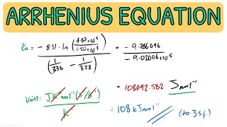 Kinetics Arrhenius Equation  Exam Question｜Edexcel A Level Chemistry [upl. by Tubb736]