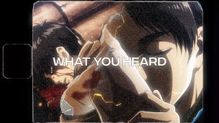 Sonder  What you heard Attack on Titan EditAMV [upl. by Ahsuat]