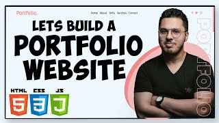 Personal Portfolio website using HTML CSS and JavaScript from scratch 🔥 [upl. by Ethelda]