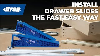 How To Install Drawer Slides The Fast Easy Way [upl. by Mloclam]