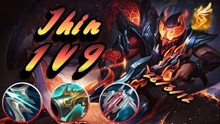 COMO CARREAR CON JHIN 1v9  COMO JUGAR JHIN  JHIN PERGAMINOS SHAN HAI GAMEPLAY  JHIN GUIA [upl. by Keir]