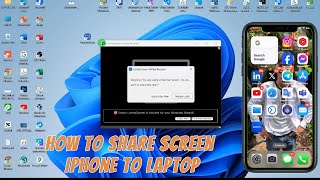 How to share screen iPhone to laptop using Screen Mirroring and LonelyScreen [upl. by Elysia]