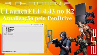 BOOT NO ULAUNCHELF PELO R2 OU PENDRIVE NO PLAYSTATION 2 [upl. by Magulac]