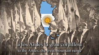 quotCanción del Ejército Argentinoquot Argentine Patriotic March English  Spanish Lyrics [upl. by Hachmann]