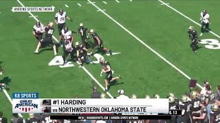 1 Harding football wins 620 to move to 60 [upl. by Cassady716]