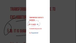 Formation 6। Transformation of Assertive to Exclamatory sentence। English grammar [upl. by Aushoj]