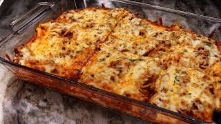 The Secret To Make The BEST Baked Spaghetti  Cheesy Baked Spaghetti Recipe [upl. by Wirth]