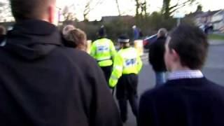 Colchester fans after Southend home game [upl. by Raynor709]