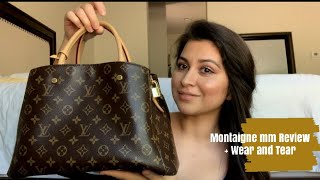 Louis Vuitton Montaigne mm 2020 Review  Wear and Tear [upl. by Ho961]