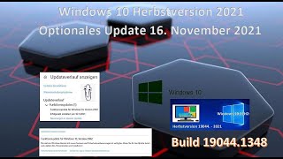 Windows 10 Funktionsupdate auf Windows 10 Herbstversion 2021 [upl. by Tchao]