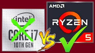 AMD Ryzen 5 Vs Intel i7 10th Gen  Ryzen 5 Live 4K Video Editing Test  Ryzen 5 Wins Intel i7 Down [upl. by Aiuoqes402]