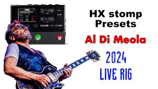 Al Di Meola  2024 Live Sound  HX stomp preset [upl. by Boutis]