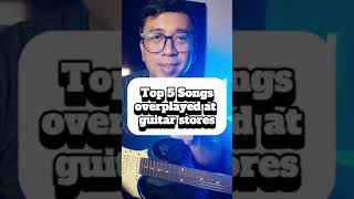 Top 5 BANNED songs to play at guitar stores [upl. by Yxor]